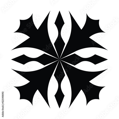 Geometric Black and White Pattern