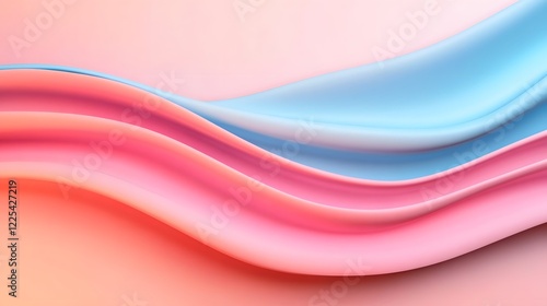 Minimalist Promotional Banner with Soft Pastel Gradient Backgrounds and Empty Space for Text