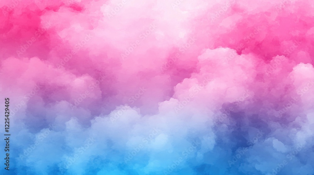 Pink and blue watercolor clouds abstract gradient background soft dreamy sky texture Pink and blue watercolor clouds abstract gradient background soft dreamy sky texture