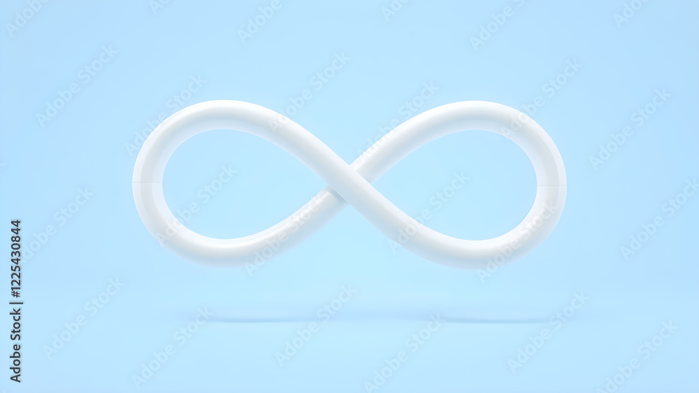 Infinity sign on blue background. Generative AI Infinity sign on blue background. Generative AI