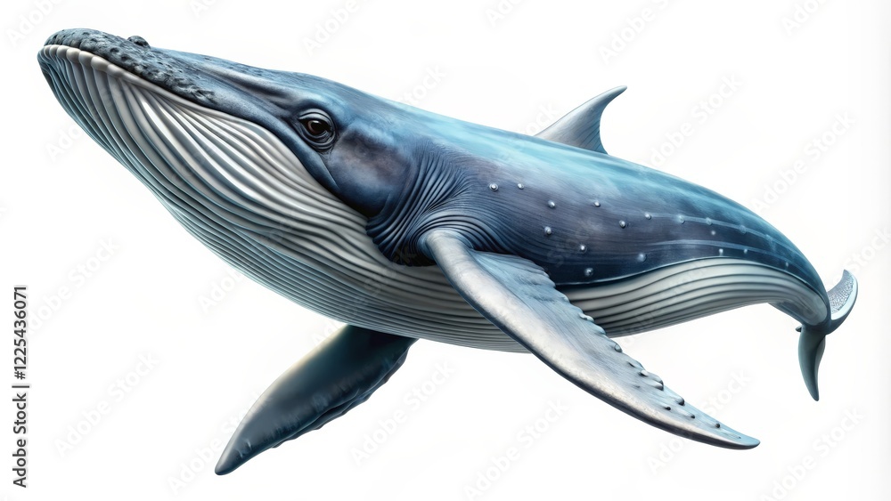 Naklejka premium Humpback Whale Illustration