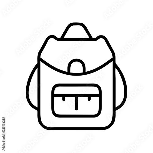Minimalist Crossbody Bag Icon Vector for Fashion and Travel
