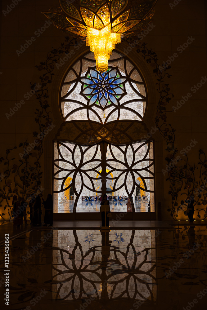 Fresh perspective of the Grand Mosque in Abu Dhabi