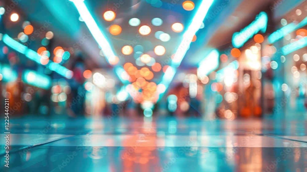 Shopping mall and supermarket background with blurred bokeh effect - perfect for advertising or adding text - Photo Shopping mall and supermarket background with blurred bokeh effect - perfect for advertising or adding text - Photo