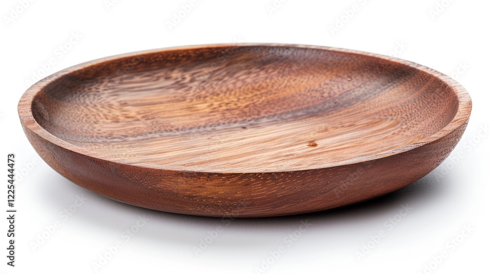 Wooden brown plate for menu food display on white background. Wooden brown plate for menu food display on white background.