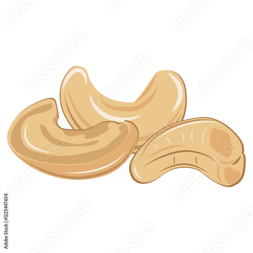  cashew nuts, Roasted cashews, cashew nuts and halves.