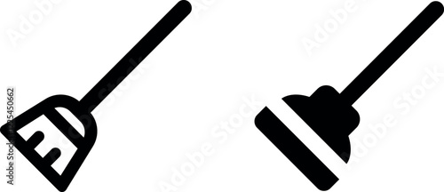 "Practical Mop Vector Icon Set"