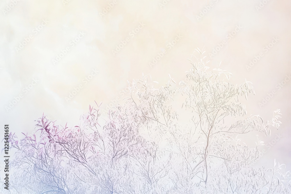 Magnolia Tree in Bloom A magnolia tree laden with delicate pink and white blossoms against a soft pastel sky Magnolia Tree in Bloom A magnolia tree laden with delicate pink and white blossoms against a soft pastel sky