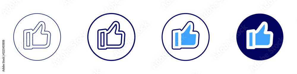 Round like icon in 4 different styles. Thin Line, Line, Bold, and Bold Line. Duotone style. Editable stroke Round like icon in 4 different styles. Thin Line, Line, Bold, and Bold Line. Duotone style. Editable stroke