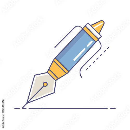 pen icon, pen vector illustration-simple illustration of pen, perfect for pen logos and icons photo