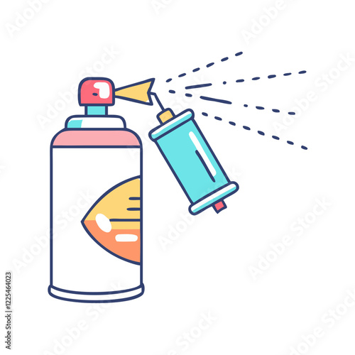 spray paint icon, spray paint vector illustration-simple illustration of spray paint, perfect for spray paint logos and icons photo