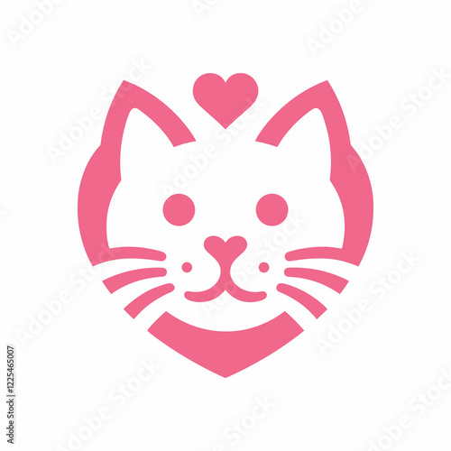 pink cat love logo.eps
