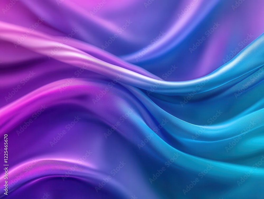 a luxurious silk fabric cascade, iridescent teal and purple waves creating mesmerizing light reflections, macro photography with shallow depth of field, glossy smooth surface a luxurious silk fabric cascade, iridescent teal and purple waves creating mesmerizing light reflections, macro photography with shallow depth of field, glossy smooth surface