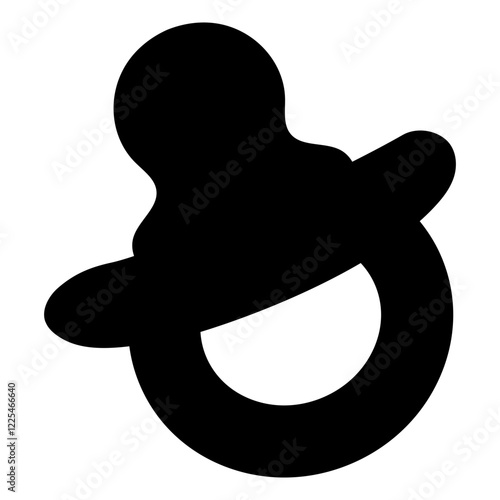baby pacifier Silhouette illustration