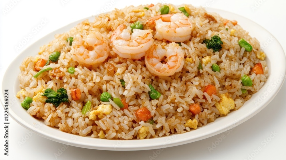 Delicious Shrimp Fried Rice with Mixed Vegetables Delicious Shrimp Fried Rice with Mixed Vegetables