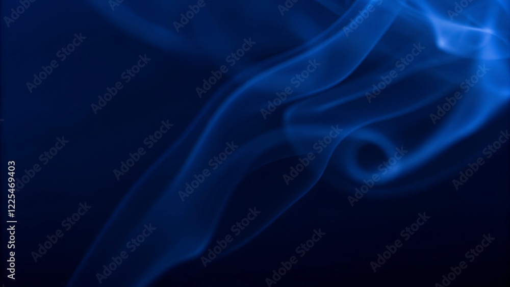 Fototapeta premium Abstract Blue Smoke Swirls 