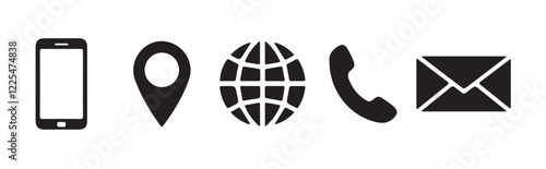 phone icon set, Telephone call sign, Contact us, Web icon set. Website set icon vector. for computer and mobile vector illustration eps 10.
