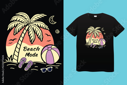 retro wave groove t-shirt design, summer vibes t-shirt typography design, print vector design, sunny day t-shirt design.