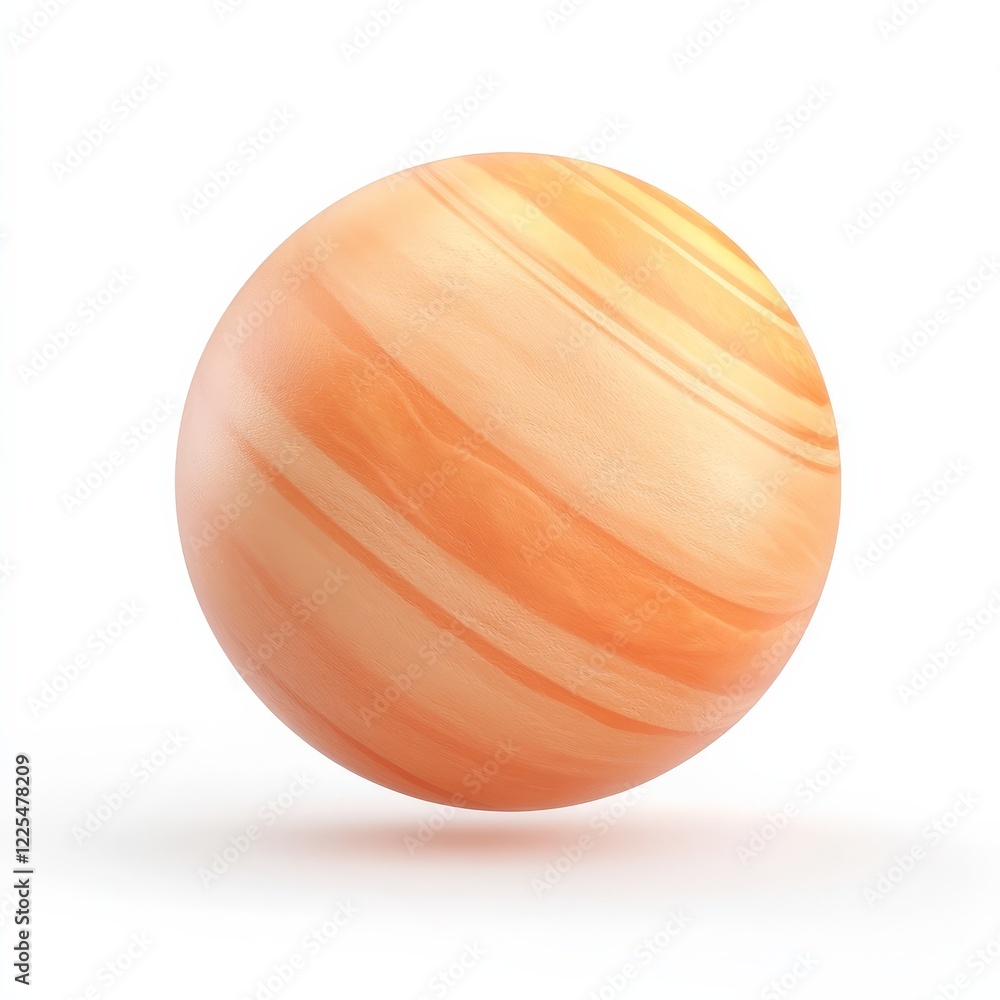 A smooth, orange planet with swirling stripes, resembling a gas giant in a minimalist style, set against a plain white background. A smooth, orange planet with swirling stripes, resembling a gas giant in a minimalist style, set against a plain white background.