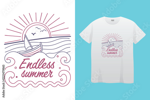 retro wave groove t-shirt design, summer vibes t-shirt typography design, print vector design, sunny day t-shirt design.