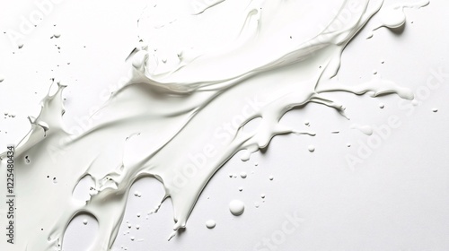 Wallpaper Mural White paint splashing on white background creating abstract design Torontodigital.ca