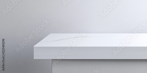 Wallpaper Mural Clean, minimalist white countertop against a neutral backdrop. Perfect for product displays. Torontodigital.ca