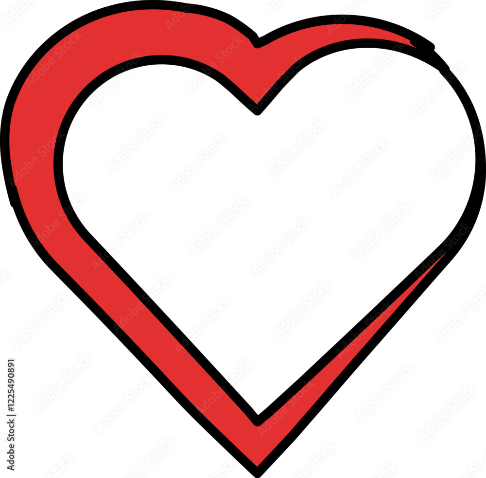 Heart icon. Single hand drawn heart, love, romance, wedding. Shape heart lineart. Sketch heart. Symbol love. Heart fashion Simple Vector icon on white background. Heart icon. Single hand drawn heart, love, romance, wedding. Shape heart lineart. Sketch heart. Symbol love. Heart fashion Simple Vector icon on white background.