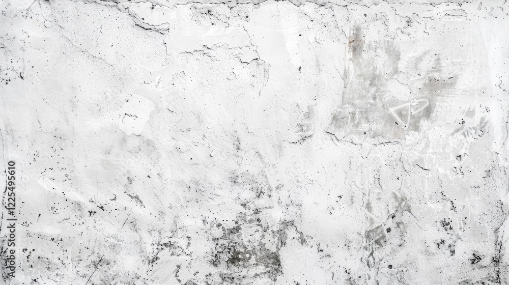 Obraz premium Texture of white cement wall with grungy background