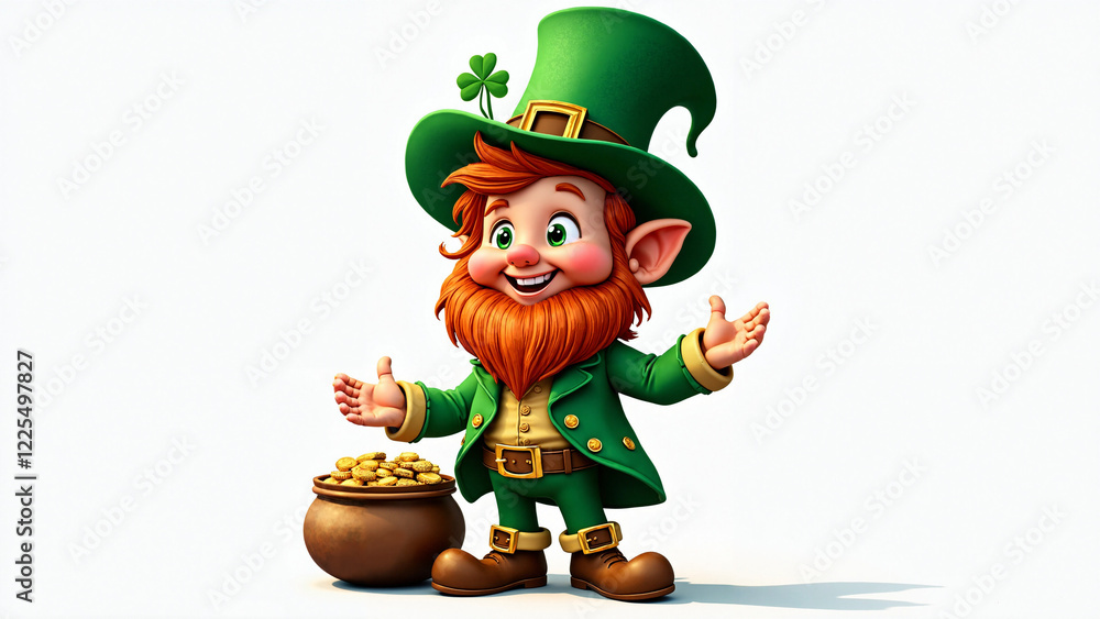 Whimsical Leprechaun Character: Perfect for St. Patrick's Day Marketing, Event Promotions, and Festive Décor Whimsical Leprechaun Character: Perfect for St. Patrick's Day Marketing, Event Promotions, and Festive Décor