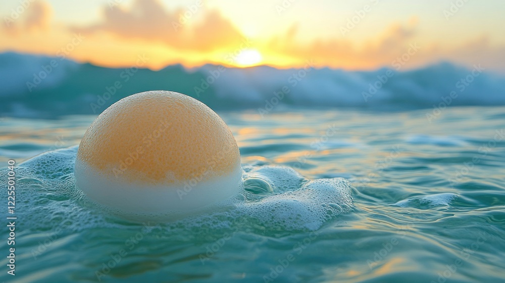 Sunrise Bath Bomb in Ocean Waves Sunrise Bath Bomb in Ocean Waves