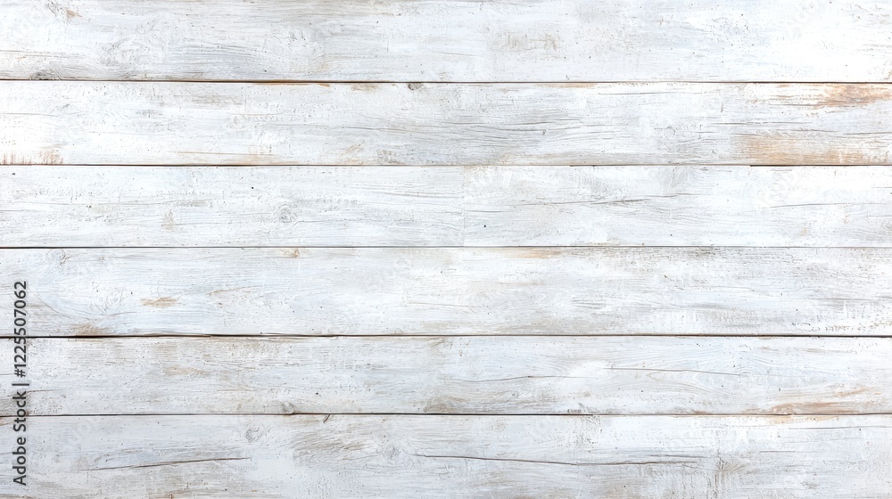 Naklejka premium Whitewashed Wooden Planks Background Texture