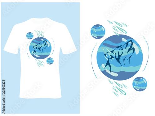  Abstract t-shirt design for both men and women