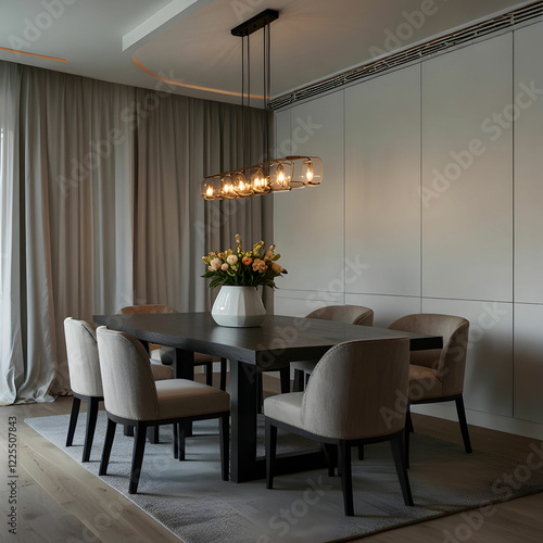 Spacious Luxury: Modern Living Room Interior in a Bellevue Home