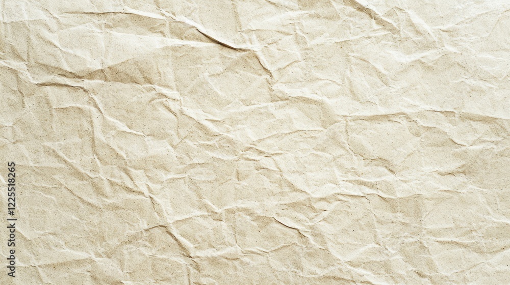 Obraz premium Light rough textured white beige paper background with copy space.