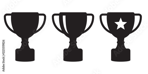 Trophy cup icon, winner cup, victory cup icon. Reward symbol sign for web and mobile.