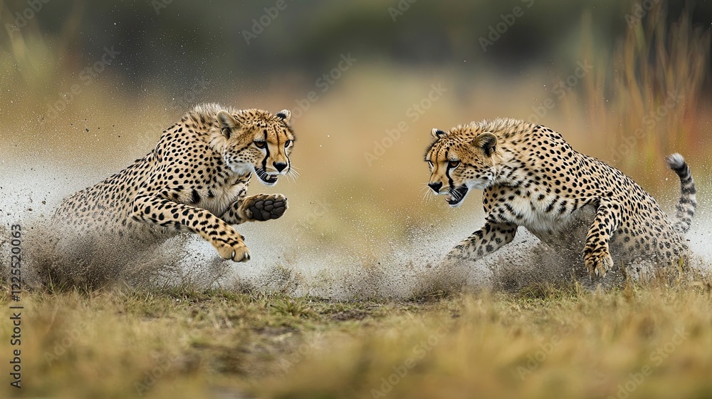 Wild Cats - Majestic wild cats, including cheetahs and leopards, captured in their natural habitats, showcasing their hunting and survival behaviors. Wild Cats - Majestic wild cats, including cheetahs and leopards, captured in their natural habitats, showcasing their hunting and survival behaviors.
