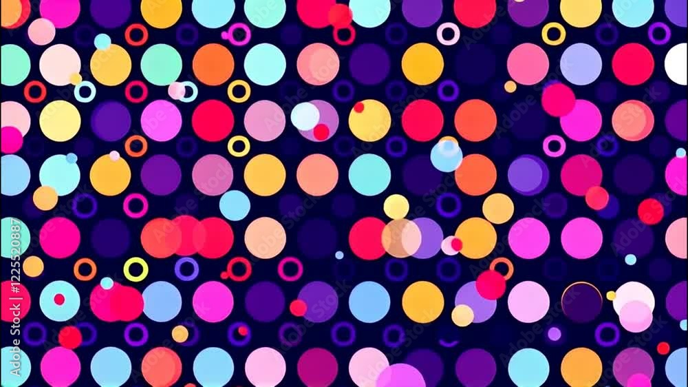Vibrant Colorful Abstract Circles Pattern Background Vibrant Colorful Abstract Circles Pattern Background