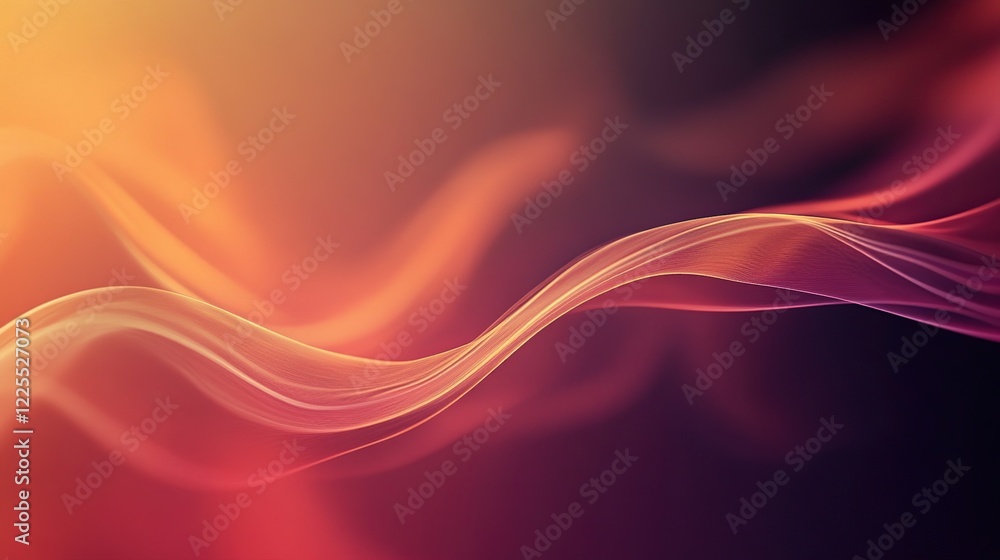 Obraz premium Abstract orange and purple flowing wave design