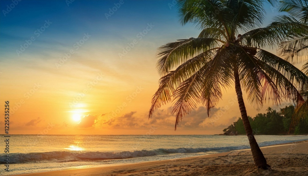 Fototapeta premium sunset on the beach
