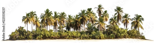 Wallpaper Mural Lush Tropical Island Palm Trees Beach Scene Torontodigital.ca