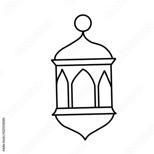 Wallpaper Mural Arabic ramadan lantern line icon Torontodigital.ca