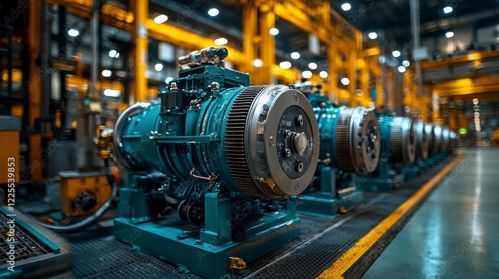 This image displays a series of advanced industrial equipment arranged meticulously within a production plant, highlighting the synergy between design and function for optimal performance. This image displays a series of advanced industrial equipment arranged meticulously within a production plant, highlighting the synergy between design and function for optimal performance.