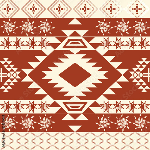 Native American textiles are known for their intricate tribal patterns and geometric designs, often featuring vibrant colors and earth tones. Traditional weaving techniques