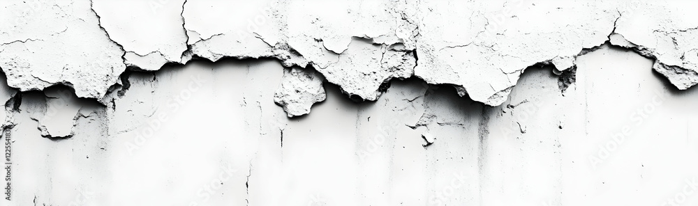 Fototapeta premium Textured white wall surface with visible rough details -