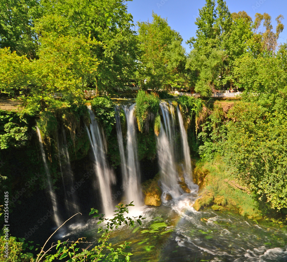 Obraz premium Duden Waterfall in Antalya, Turkey.