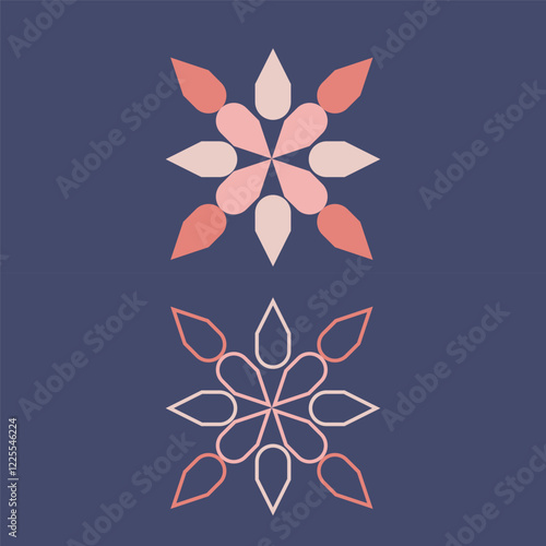  unique floral type modern logo