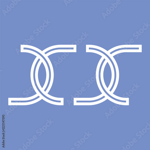 abstract premium cc chain business logo