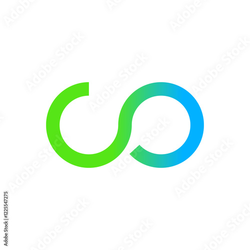 co logo infinity vector eps