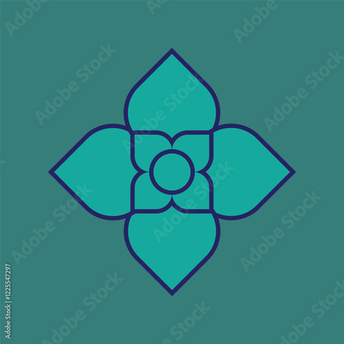 beautiful flower eco logo icon vector illustration design