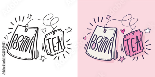 Trendy funny hand drawn doodle lettering quote. Lettering for t-shirt design, mug print, bag print, clothes fashion. 100% hand drawn vector image.